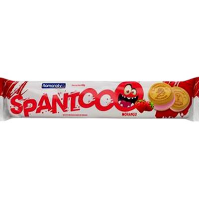 BISCOITO RECHEADO SABOR MORANGO SPANTOO 80G