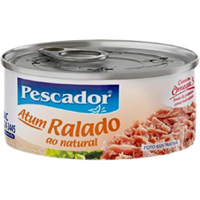 ATUM RALADO AO NATURAL ENLATADO PESCADOR 140G