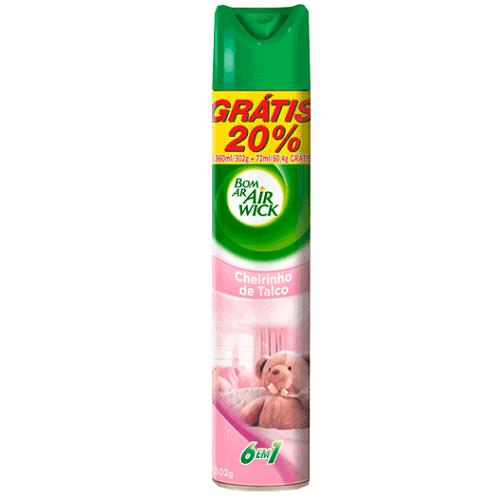 DESODORIZADOR BOM AR CHEIRINHO DE TALCO 360ML  