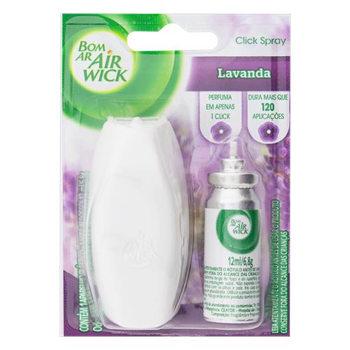 APARELHO E ODORIZADOR AMBIENTE LAVANDA BOM AR 2ML