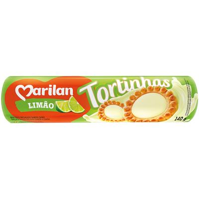 BISCOITO TORTINHAS SABOR LIMÃO MARILAN 140G