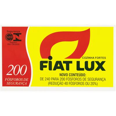 FÓSFORO DE SEGURANÇA COZINHA FORTES FIAT LUX 200UN