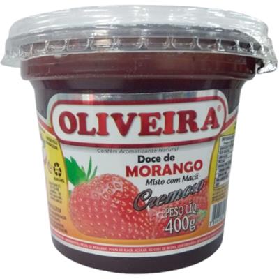 DOCE DE MORANGO COM MAÇÃ CREMOSO OLIVEIRA 400G