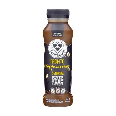 CAPPUCCINO PRONTO POWER WHEY 3 CORAÇÕES 260ML