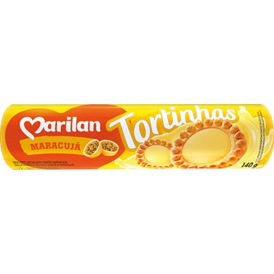 BISCOITO TORTINHAS SABOR MARACUJÁ MARILAN 140G