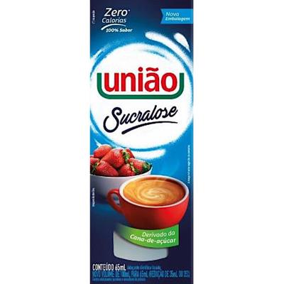 ADOÇANTE SUCRALOSE ZERO UNIÃO 65ML
