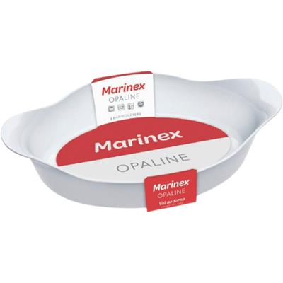 ASSADEIRA OVAL OPALINE MARINEX 600ML