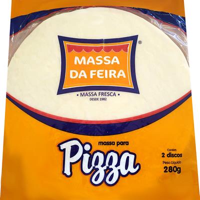 MASSA DE PIZZA MASSA DA FEIRA 280G 2UN