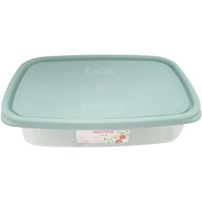 POTE DE PLÁSTICO RETANGULAR COM TAMPA SANREMO 1,8L