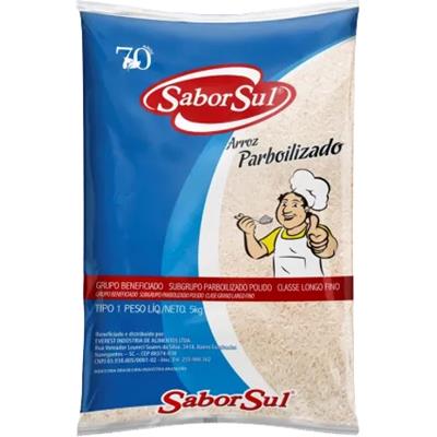 ARROZ PARBOILIZADO TIPO 1 SABOR SUL 5KG