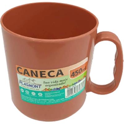 CANECA COLORIDA PLASMONT 450ML