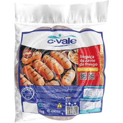 LINGUIÇA DE CARNE DE FRANGO C.VALE 1KG