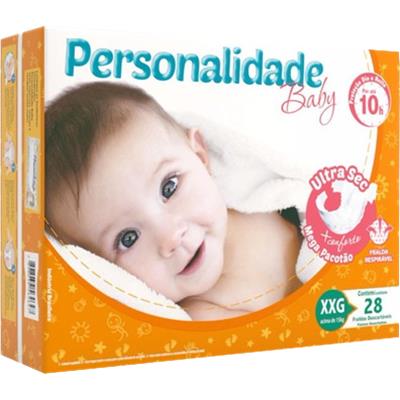 FRALDA ULTRA SECAGEM XXG BABY PERSONALIDADE 28UN