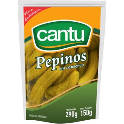 PEPINO EM CONSERVA CANTU 290G