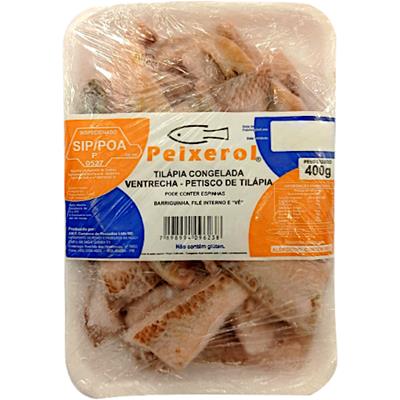 PETISCO DE TILÁPIA CONGELADA PEIXEROL 400G