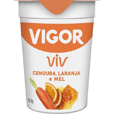 IOGURTE SABOR CENOURA, LARANJA E MEL VIGOR 150G