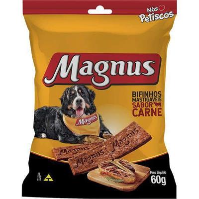 BIFINHOS MASTIGÁVEIS SABOR CARNE MAGNUS 60G