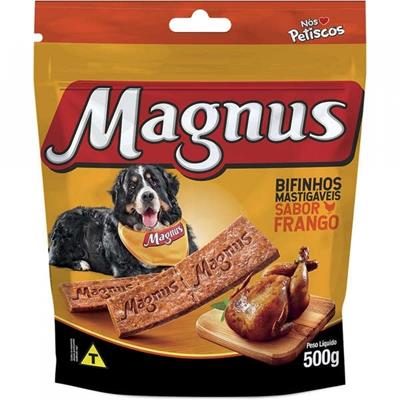 BIFINHOS MASTIGÁVEIS SABOR FRANGO MAGNUS 500G