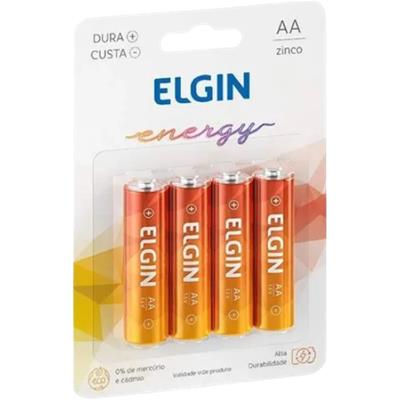 PILHA COMUM ZINCO AA PEQUENA ENERGY ELGIN 4UN