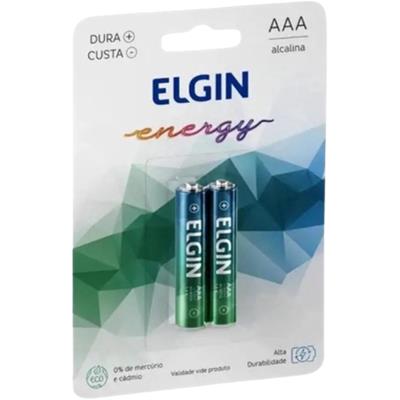 PILHA ALCALINA TAMANHO AAA PALITO ENERGY ELGIN 2UN