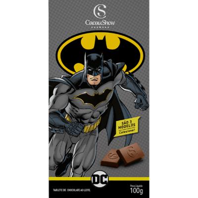 CHOCOLATE AO LEITE DC BATMAN CACAU SHOW 100G - SUPERMERCADO BIG DOG