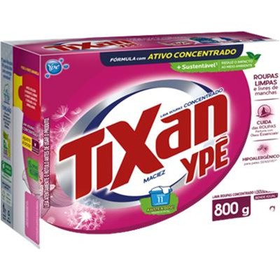 SABÃO EM PÓ CONCENTRADO MACIEZ TIXAN YPÊ 800G