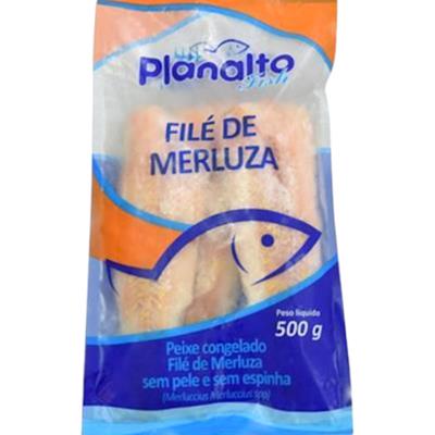 PEIXE FILÉ DE MERLUZA CONGELADO PLANALTO FISH 500G
