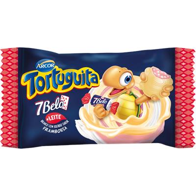 CHOCOLATE BRANCO RECHEIO 7 BELO TORTUGUITA 15,5G