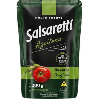 MOLHO DE TOMATE SABOR AZEITONA SALSARETTI 300G