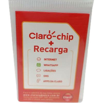 COMBO CLARO CHIP + REGARGA PRÉ R$10,00