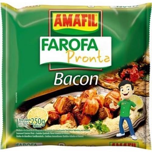 FAROFA MANDIOCA AMAFIL BACON 250G 