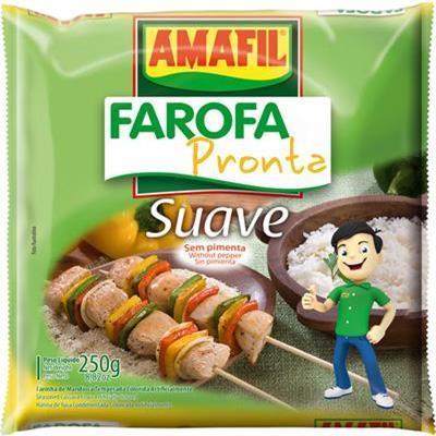 FAROFA DE MANDIOCA SUAVE AMAFIL 250G