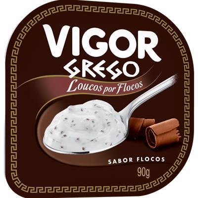IOGURTE SABOR FLOCOS GREGO VIGOR 90G