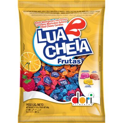 BALA MASTIGÁVEL SABOR FRUTAS LUA CHEIA DORI 100G