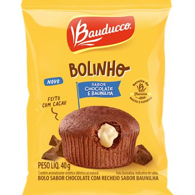 BOLINHO CHOCOLATE RECHEIO BAUNILHA BAUDUCCO 40G