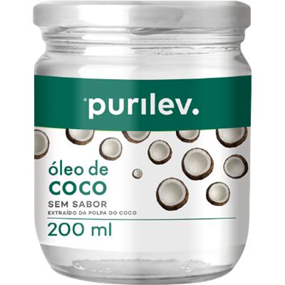ÓLEO DE COCO SEM SABOR PURILEV 200ML