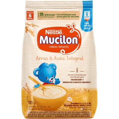 CEREAL INFANTIL INTEGRAL ARROZ AVEIA MUCILON 180G