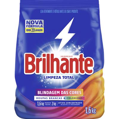 SABÃO EM PÓ LIMPEZA TOTAL BRILHANTE 1,6KG