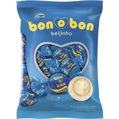 BOMBOM RECHEIO CREMOSO DE BEIJINHO BON O BON 750G
