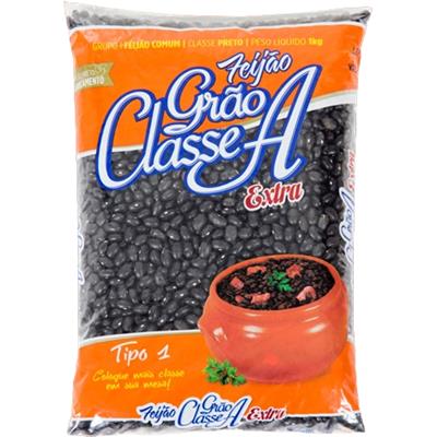 FEIJÃO PRETO TIPO 1 GRÃO EXTRA CLASSE A 1KG