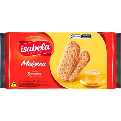 BISCOITO DOCE DE MAIZENA ISABELA 350G