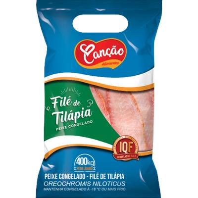 PEIXE FILÉ DE TILAPIA CONGELADO CANÇÃO 400G