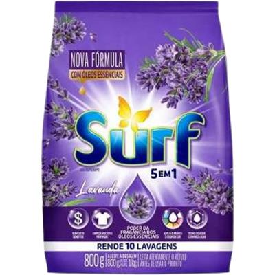 SABÃO EM PÓ 5 EM 1 LAVANDA SURF 800G