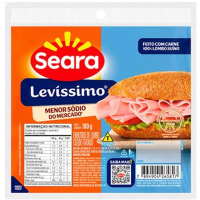 LOMBO COZIDO LEVÍSSIMO FATIADO SEARA 180G