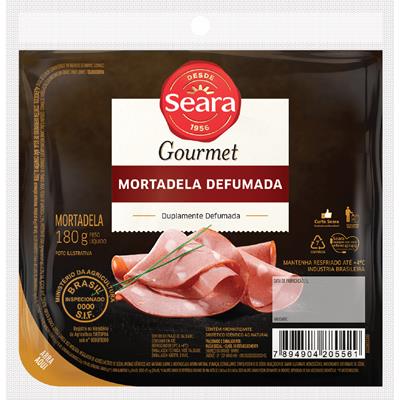 MORTADELA DEFUMADA FATIADA GOURMET SEARA 180G