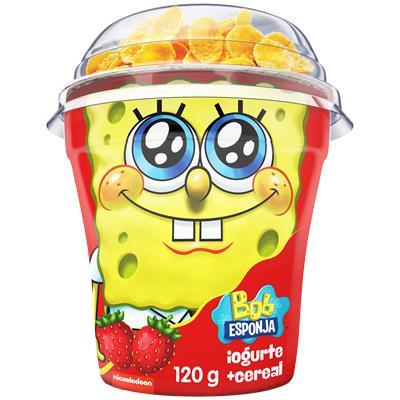 IOGURTE MORANGO CEREAIS BOB ESPONJA BATAVO 120G