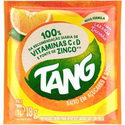 SUCO EM PÓ SABOR LARANJA DOCINHA TANG 18G