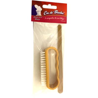 KIT ESCOVA E LIXA PARA UNHAS CIA DO BANHO 2UN