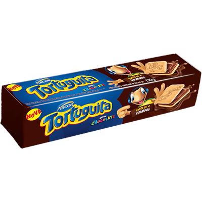 BISCOITO RECHEIO CHOCOLATE TORTUGUITA 130G