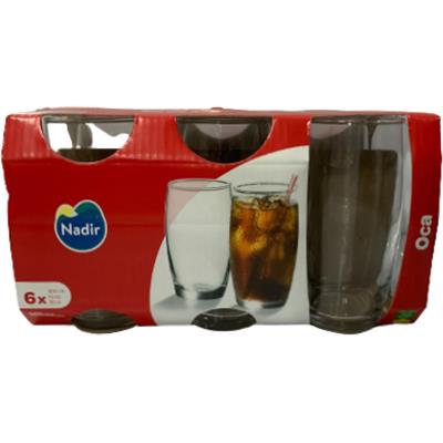 Jogo De Copo Nadir Long Drink Oca C/ 6 Unid. 300ml